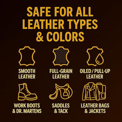 Eagle Heavy-Duty LP Leather Preservative – All Natural Neatsfoot Oil & Beeswax Conditioner for Boots, Saddles, Furniture, Jackets & Tack