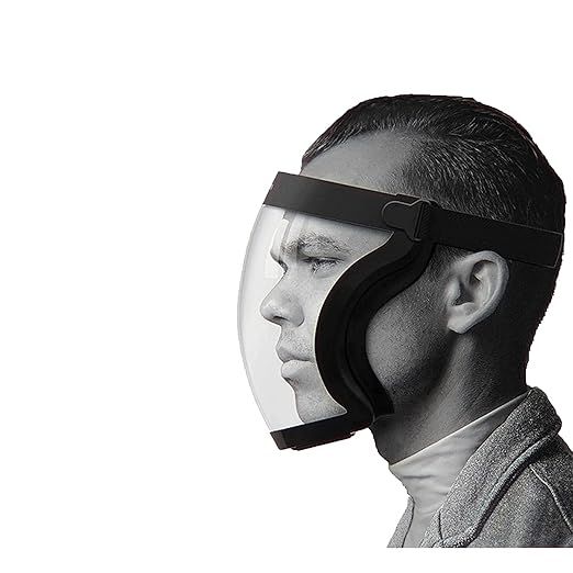 Banxian Super Protective Face Shield,Anti Fog Mask,Adult Clear Face Shield,Plastic Face Mask（Grey）