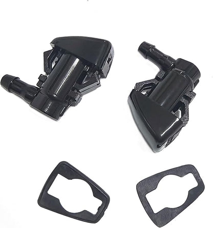 Front Windshield Washer Nozzle Kit fit for 2011-2023 Dodge Durango, 11-23 Jeep Grand Cherokee, 11-14 Dodge Grand Caravan Replaces 68269108AA, 5182367AA, 58148 Wiper Fluid Washer Nozzle Spray Jet