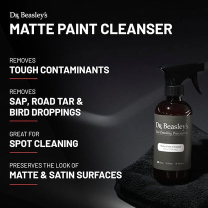 Dr. Beasley's - MP20D12 Matte Paint Cleanser -12 oz., Easily Removes Grease and Heavy Soil, Safe On All Matte Surfaces, Readily Biodegradable