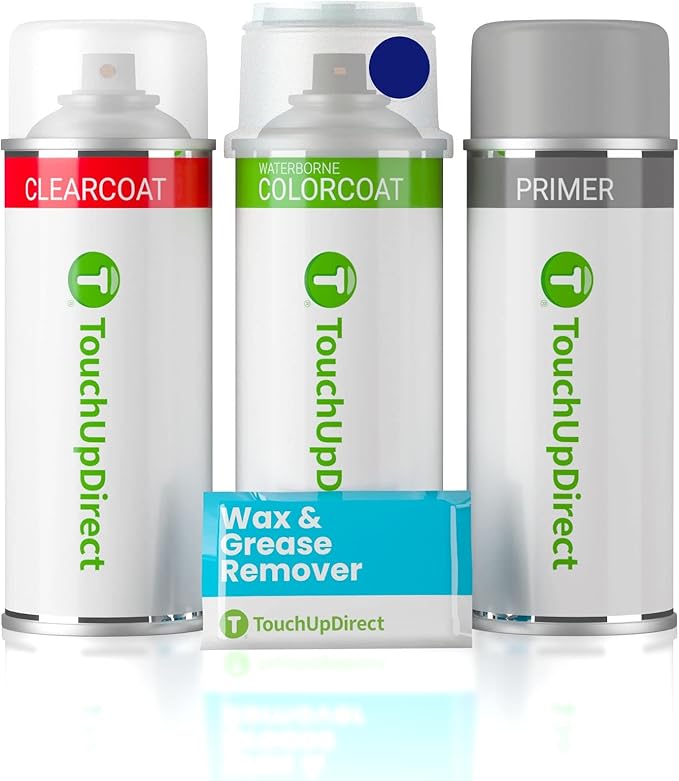 TouchUpDirect L6 Kona Blue Compatible with Ford Exact Match Touch Up Paint Aerosol - Preferred Kit
