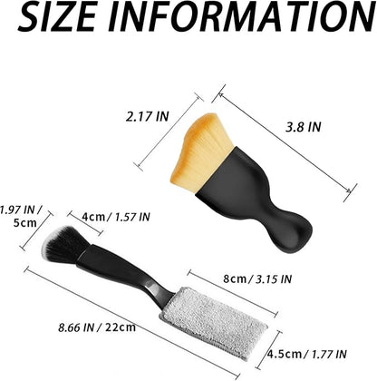 IAXSEE 3 PCS Soft Car Interior Detailing Brush Set Dash Duster Tools Dust Removal Kit for Auto Truck SUV & RV Interior Cleaning