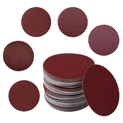 WCIC 100-Pack 3-Inch Auto Body Sanding Discs |P80 to P1200 | Aluminum Oxide | Optimized for Primer, Filler & Clear Coat