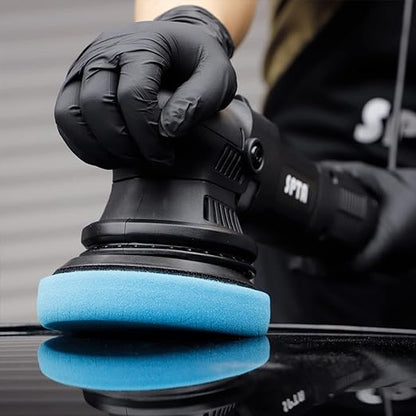 Blue T60 Moderate-Cut Foam Polishing Pads, 3Pcs 5.5 Inch Buffing Polishing Pads for 125mm Backing Plate Compound Buffing Sponge for Car Buffer Polisher Compounding, Polishing and Waxing -FPTSS5B-3