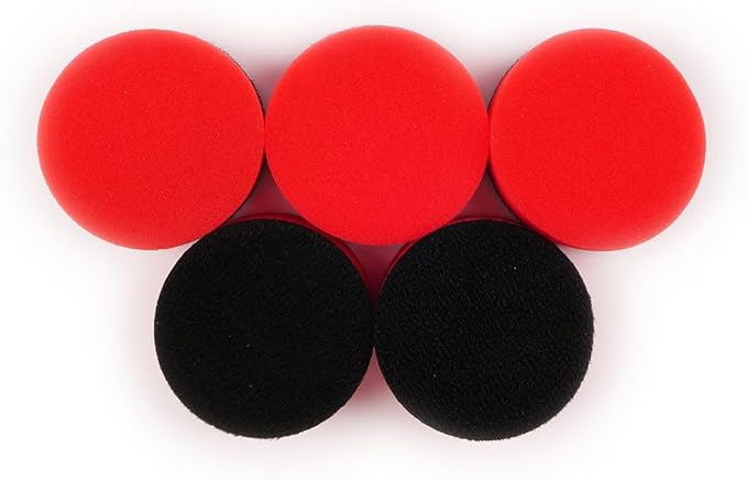 MaxShine Mini Cordless Polisher Pads Kit – Complete 1.5" & 2" Foam, Wool & Microfiber Pads Set – Cutting, Polishing & Finishing Pads for Mini Polishers – Professional Paint Correction Kit