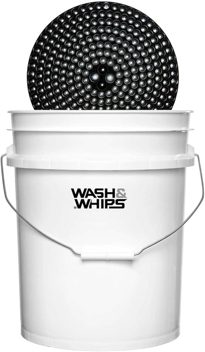 WASH&WHIPS Pit Stop Particle Interceptor for Car Wash - Innovative Interceptor Funnel Technology Separates Abrasive Dirt & Debris from Wash Water, Black 2 (Pack)