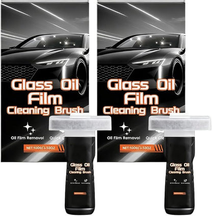 Glass Film Cleaning Brush for Car, Effective Auto Glass Cleaner for Windshields Windows, Windshield Film Remover Tool with Comfort Grip, Car Cleaning Tool for Vehicle Maintenance (2)