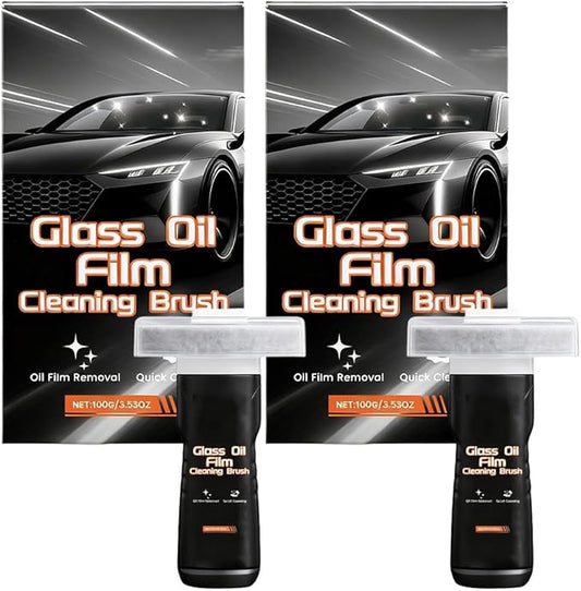 Glass Film Cleaning Brush for Car, Effective Auto Glass Cleaner for Windshields Windows, Windshield Film Remover Tool with Comfort Grip, Car Cleaning Tool for Vehicle Maintenance (2)
