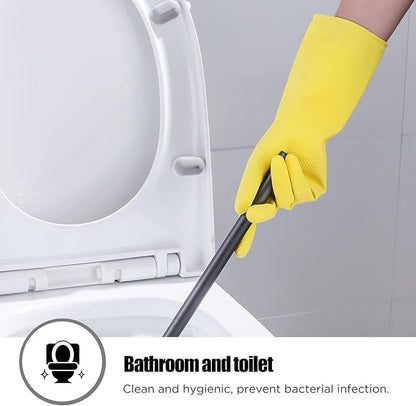 IUCGE Rubber gloves dishwashing 2 or 4 Pairs for Kitchen,Cleaning gloves for household Reuseable.