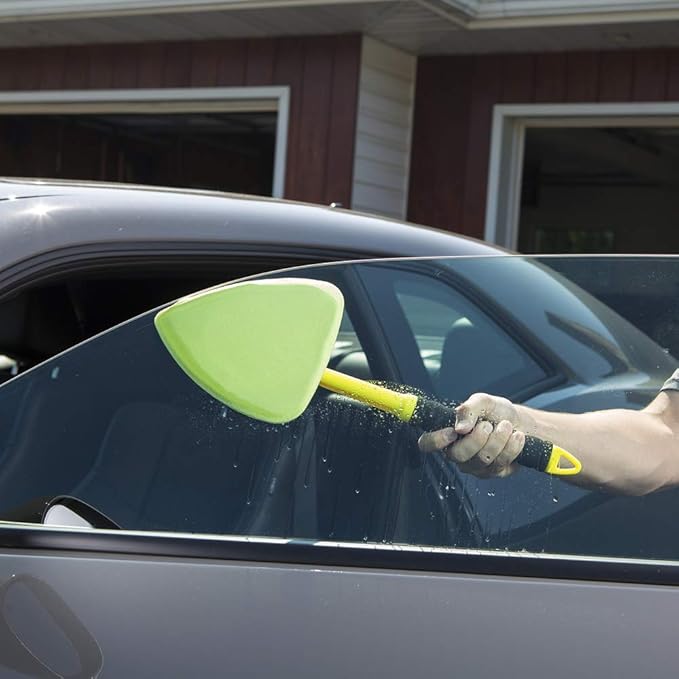 Invisible Glass 99050 Reach & Clean Glass Windshield Cleaner Tool Combo Kit with Premium Spray Glass Cleaner, Extendable Handle, (2) Reusable Quick Change Microfibers, and Storage Bag