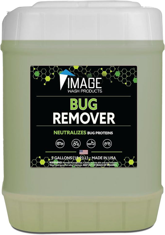 Image Wash Products Bug Remover – (5 Gallon) Best Bug Remover for Cars/Truck Exterior | Bug Cleaner for Vehicles, Car Bug Remover Spray, Bug Off Car Cleaner, Bug Wash for Cars