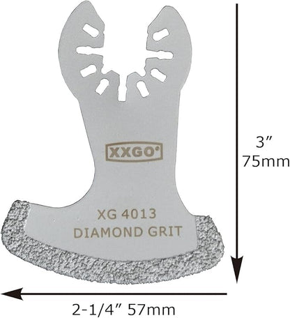 XXGO 4 Pcs Oscillating Multi Tool Diamond Segment Swing Semi Circle Grit Grout Saw Blades XG4002D