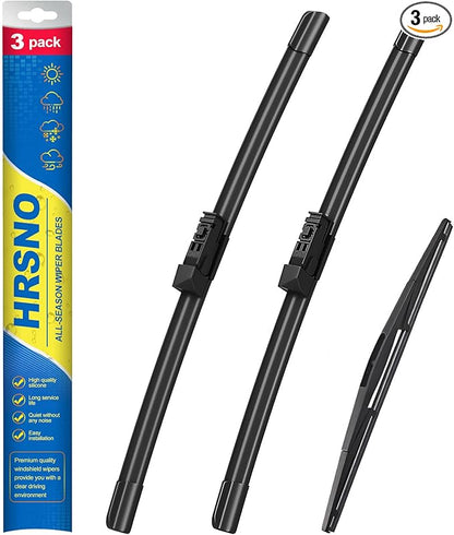 26"+17" Windshield Wipers With 14" Rear Wiper Blade Sets Automotive Replacement for Subaru Forester 2019-2024,Easy For Installation (Pack of 3)