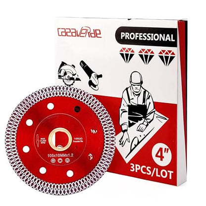 3 Pcs/Lot 4" Super Thin Porcelain Diamond Saw Blade Tile Blade for Porcelain Tile Ceramic