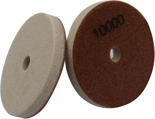 4" Diamond Sponge Fiber Polishing Pad 10000 Grit - Polishing Tile Stone Marble Concrete Ceramics Glass 2Pcs