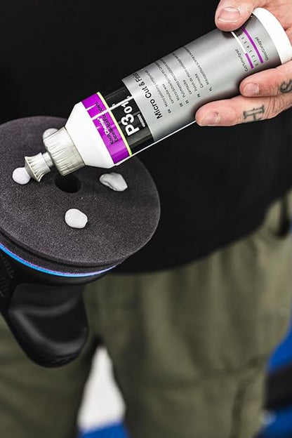 Koch-Chemie - Micro Cut & Finish Polishing Compound with Carnauba Wax - Permanent Removal of Holograms, Fine Scratches & Sanding Marks; Long Term Sealing; Non-Fugitive Silicones (1 Liter)