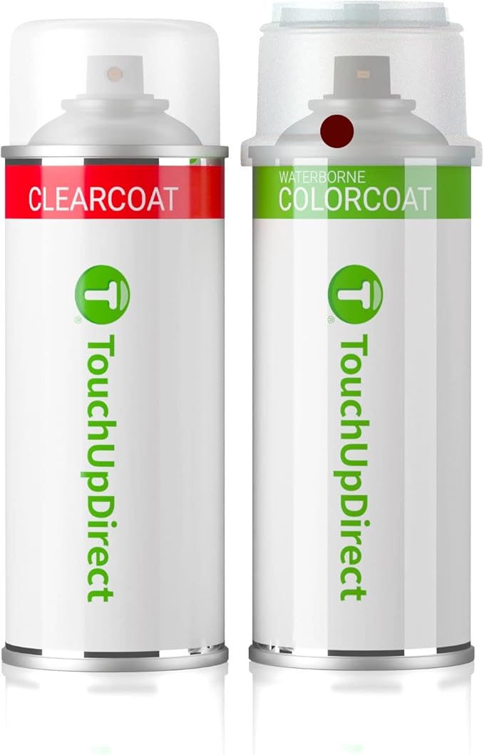 TouchUpDirect UF/JL/JM/M6771/M6982 Dark Toreador Red Compatible with Ford Exact Match Touch Up Paint Aerosol - Essential Kit