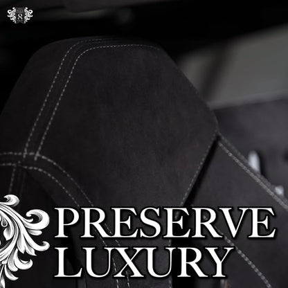 Pinnacle Black Label Suede-Soft Alcantara® Cleaner (8 oz): Premium Care for Micro-Suede & Alcantara Surfaces - Gently Removes Stains, Refreshes, and Deodorizes - Safe for All Interior Fabrics