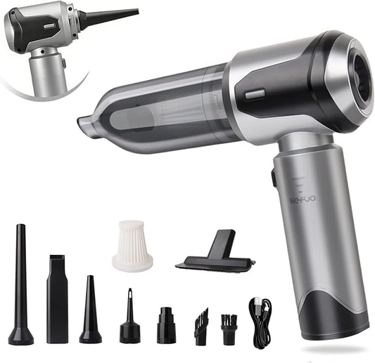 Nefuo Handheld Car Vacuum Cleaner, 22000Pa High Power Hand Held Vacuum Cordless, 9-in-1 Car Vacuum Portable Cordless, 120W Handheld Vacuum with Multi-Nozzles for Auto, Home, Office, Pet