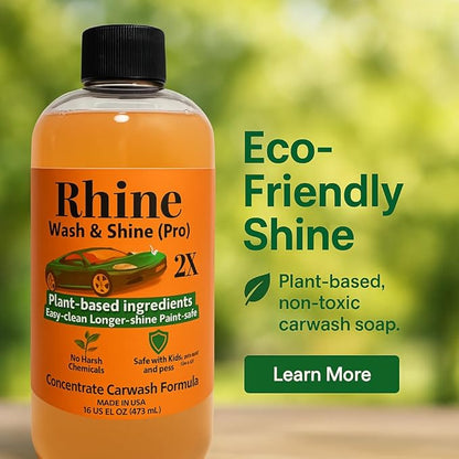 Plant-based Eco-friendly Car Wash Soap, Non-Toxic, High-Foam, Concentrated Premium Car cleaning soap