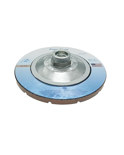 Concrete Grinding Wheel 5" Ceramic Diamond Cup Wheel for Floor Grinding, 400# Dry Edge Polishing Discs Fits Angle Grinder, 5/8"-11