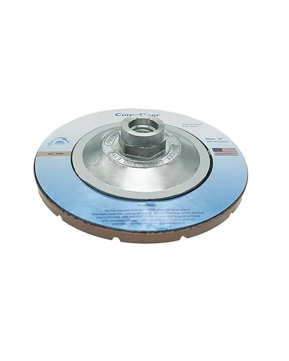 Concrete Grinding Wheel 5" Ceramic Diamond Cup Wheel for Floor Grinding, 400# Dry Edge Polishing Discs Fits Angle Grinder, 5/8"-11
