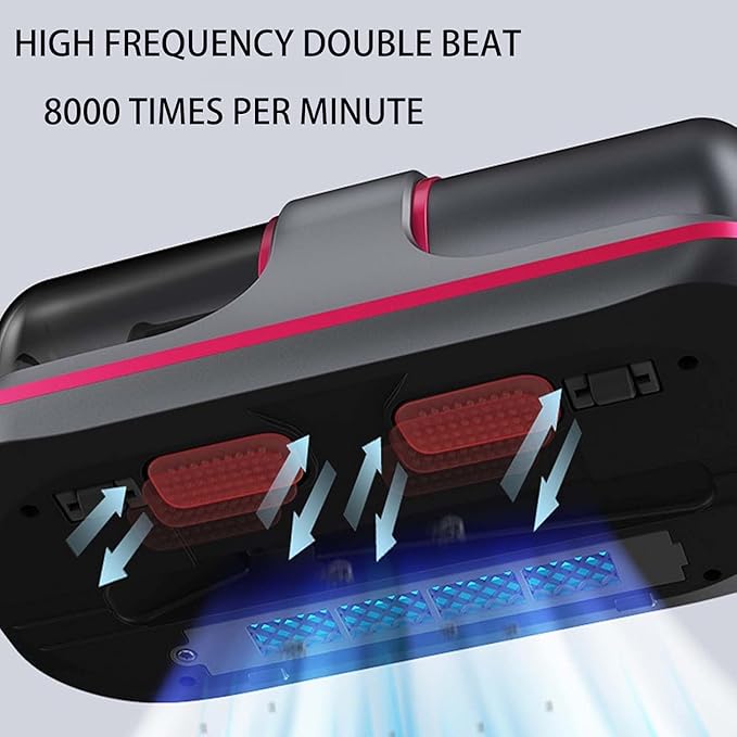 Pure Sleepy Pro Bed Vacuum Dust Mites, 2025 Upgrade 12000pa Pure Sleepy Pro Bed Vacuum, Mattress Cleaner Machine Deep Cleaner with Uv-C Light, 8,000 Vibrations Per Minute (Purple)