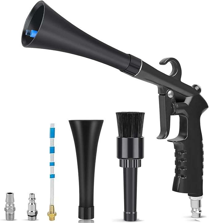 High Pressure Car Cleaning Gun Detailing Interior Dryer Air Blow Gun,Car Cleaning Tools,Air Gun for Compressor Quickly Removes Dirt and Dust Works with Air Compressor