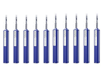 Zenithra Fiber Optic Cleaner,10PCS Fiber Optic Cleaning Pen 1.25mm Ferrules LC/MU FTTH Connector Cleaning Tools with 800+ Times