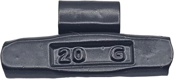 C-HORSE 100Pcs FN Series Clip on Wheel Weights Black Coated Assortment for Japanese Cars Hammer Type Rim Balancers, 10G, 15G, 20G, 30G, 25pcs for Each Size Fit for Steel Wheel (FN Style, 0.25-1)