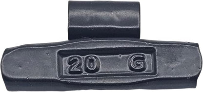 C-HORSE 100Pcs FN Series Clip on Wheel Weights Black Coated Assortment for Japanese Cars Hammer Type Rim Balancers, 10G, 15G, 20G, 30G, 25pcs for Each Size Fit for Steel Wheel (FN Style, 0.25-1)