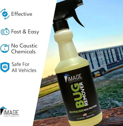 Image Wash Products Bug Remover – Best Bug Remover for Cars/Truck Exterior | Bug Cleaner for Vehicles, Car Bug Remover Spray, Bug Off Car Cleaner, Bug Wash for Cars (16 Fl Oz)
