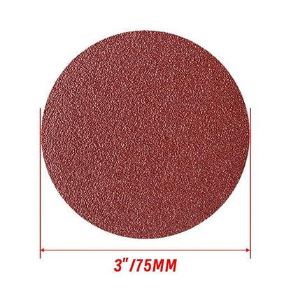 WCIC 100-Pack 3-Inch Auto Body Sanding Discs |P80 to P1200 | Aluminum Oxide | Optimized for Primer, Filler & Clear Coat