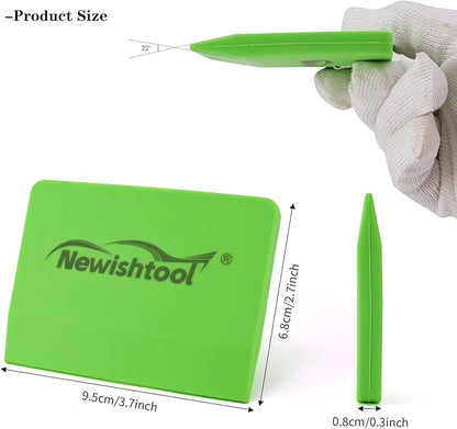 NEWISHTOOL Soft Silicone Squeegee, Small V-Blade Scraper for Window Film Application & Water Removal, 2 PCS PPF Squeegee for Car Paint Protective Film Installation