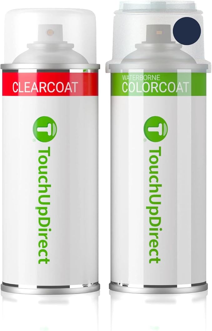 TouchUpDirect DX/M7083 Dark Blue Pearl Compatible with Ford Exact Match Touch Up Paint Aerosol - Essential Kit