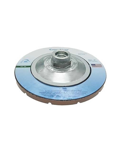 Concrete Grinding Wheel 5" Ceramic Diamond Cup Wheel for Floor Grinding, 50# Dry Edge Polishing Discs Fits Angle Grinder, 5/8"-11