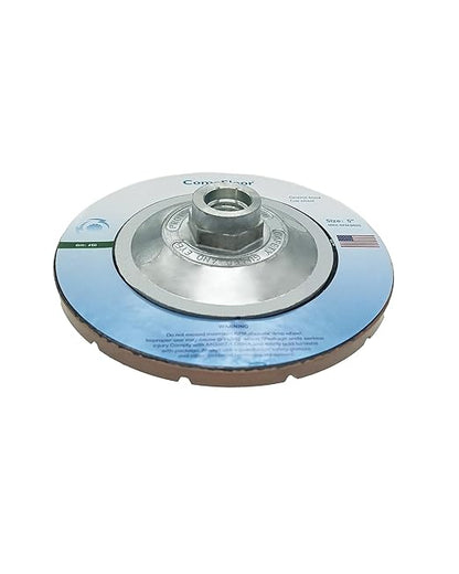 Concrete Grinding Wheel 5" Ceramic Diamond Cup Wheel for Floor Grinding, 50# Dry Edge Polishing Discs Fits Angle Grinder, 5/8"-11