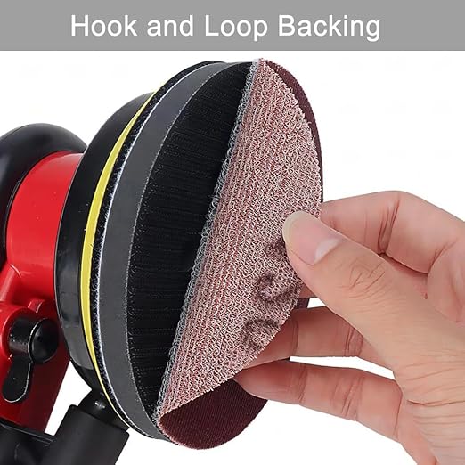 6 Inch 50 Pcs Wet Dry Sanding Discs Hook and Loop, 320 Grit Sandpaper Automotive Wood Metal Polishing & Sanding, Silicon Carbide Sand Paper for Random Orbital Sander (Grit 320)