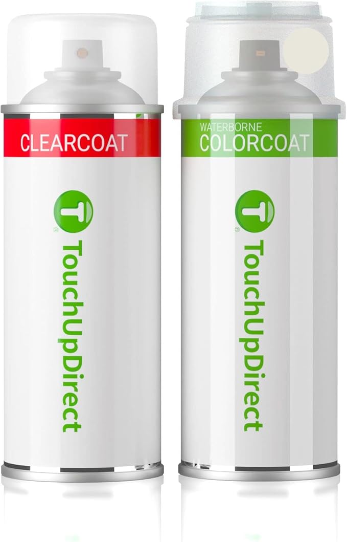 TouchUpDirect A3 Space White Compatible with Ford Exact Match Touch Up Paint Aerosol - Essential Kit