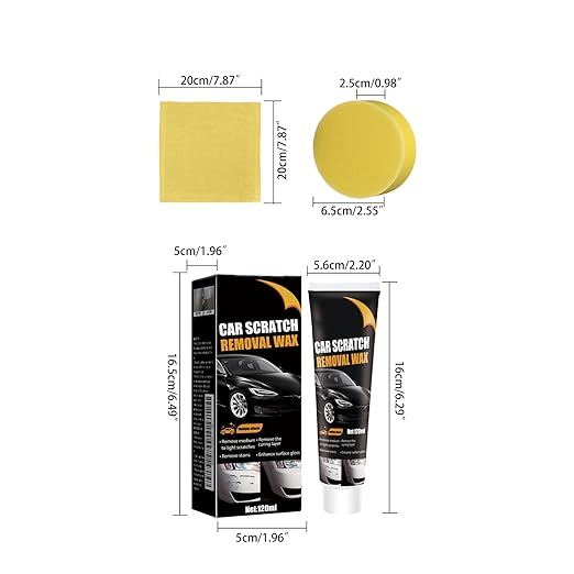 Scratch Remover for Vehicles,2025 New Upgrade Car Scratch Repair Paste,Containing Wiping Sponge car Paint Scratch Repair Polishing Wax,Used for Deep Scratches on Various Vehicles (1pc)