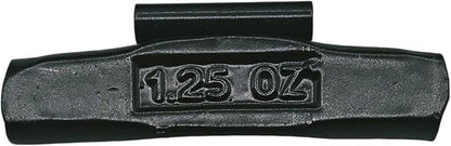 C-HORSE 100Pcs P Series Clip on Wheel Weights Black Coated Assortment for Hammer Type Rim Balancers, 1.25oz, 1.50oz, 1.75oz, 2.0oz, 25pcs for Each Size Fit for Steel Wheel (P Style, 1.25-2)