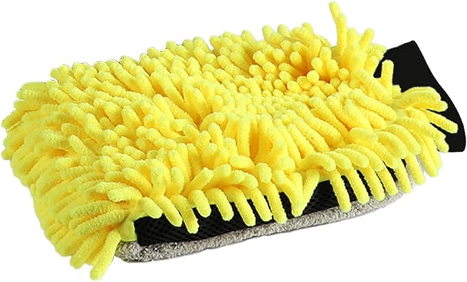 Mr. Detroit - 2pc Car Wash Kit Foam Blaster and Chenille Car Wash Glove Scratch-Free Wash Mitt for Cars Trucks Boats Garden Home Use & More