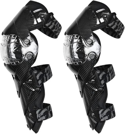 Tempsnow Knee and Shin Guards Motorcycle Protective Gear for Adults Hard Collision Avoidance Motocross Racing Knee Protector Shin Guards Motorbike Knee Guards Shin Protector