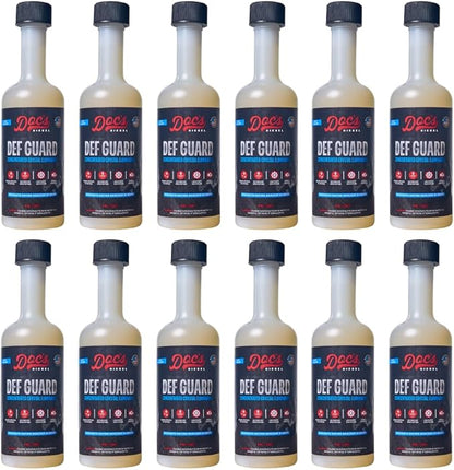 Doc’s DEFGUARD DEF Additive & Booster – Diesel Exhaust Fluid Treatment | Cleans & Prevents Crystal Build-Up | SCR System Cleaner & Stabilizer – 12-Pack (8 oz)