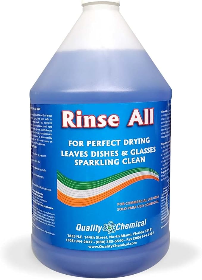 Rinse All / Commercial Industrial Grade Rinse Aid / 1 Gallon (128 oz.)