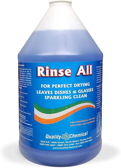 Rinse All / Commercial Industrial Grade Rinse Aid / 1 Gallon (128 oz.)