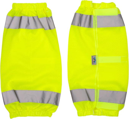 Pyramex RLG10 Leg gaiters in hi vis lime