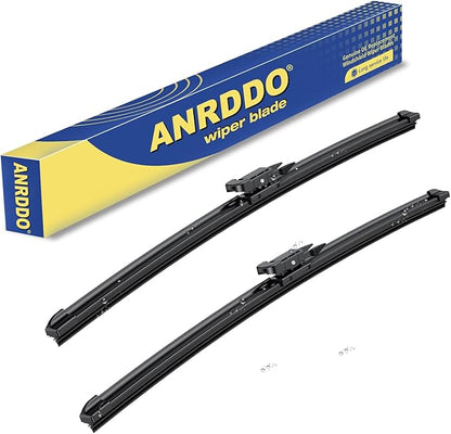 Wipers Factory Replacement For BMW 3-Series 4-Door E90 E91 F30 F31 F34 F80 M3 09/2009-2018,Audi A3 2005-2013 Original Equipment Windshield Wiper Blades Set - 24"+19" (Set of 2) Pinch Tab