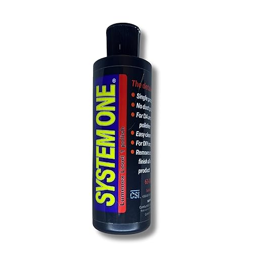 System ONE LUMENEX Level 1 Polish | Performs Heavy Defect Removal and Finishes to a Swirl Free Shine | No Silicone Fillers