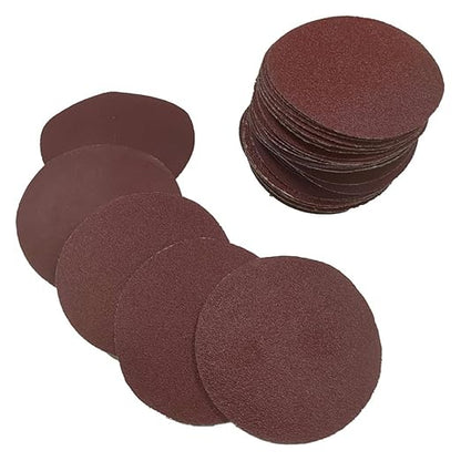WCIC 100-Pack 3-Inch Heavy-Duty Coarse Sanding Discs | P40 to P120 | Double Supply for Large Projects | Extra Thick for Paint Removal, Rust & Wood Shaping (Heavy-Duty Coarse Kit)